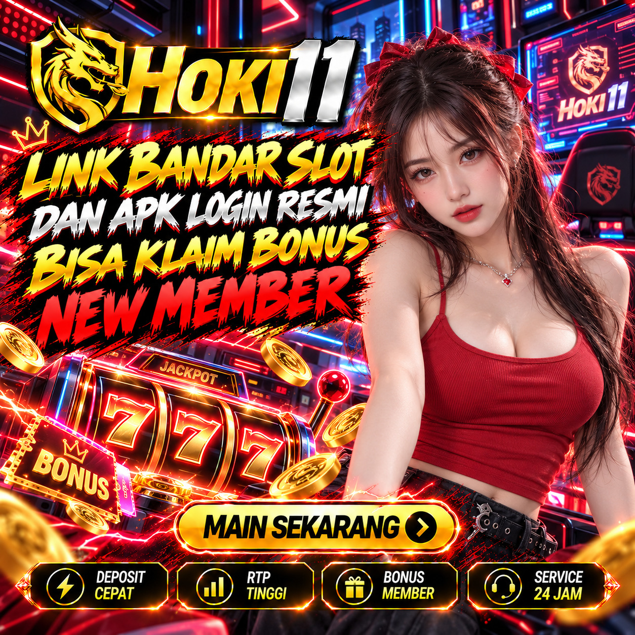 HOKI11 : Link Bandar Slot dan Apk Login Resmi Bisa Klaim Bonus New Member